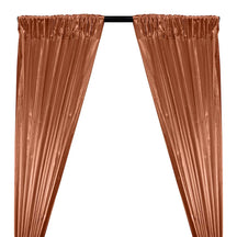 Tissue Lame Rod Pocket Curtains - Copper