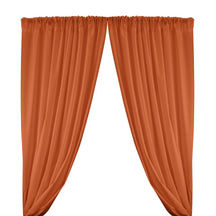 Cotton Polyester Broadcloth Rod Pocket Curtains - Orange