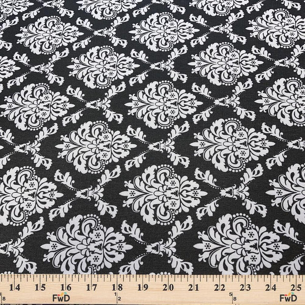 Ottertex Waterproof Canvas Small Damask Print Fabric SV574754 Image A9
