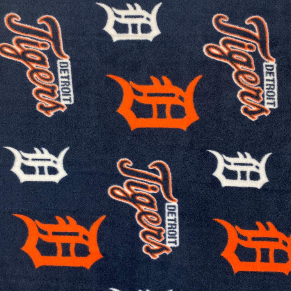 Detroit Tigers MLB Cotton Fabric - MLB Cotton Fabric By The Yard