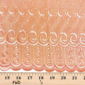 Eyelet Spiral Embroidery Fabric