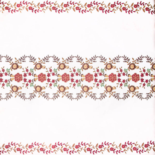 Floral Embroidery Oilcloth Fabric SV578120 2