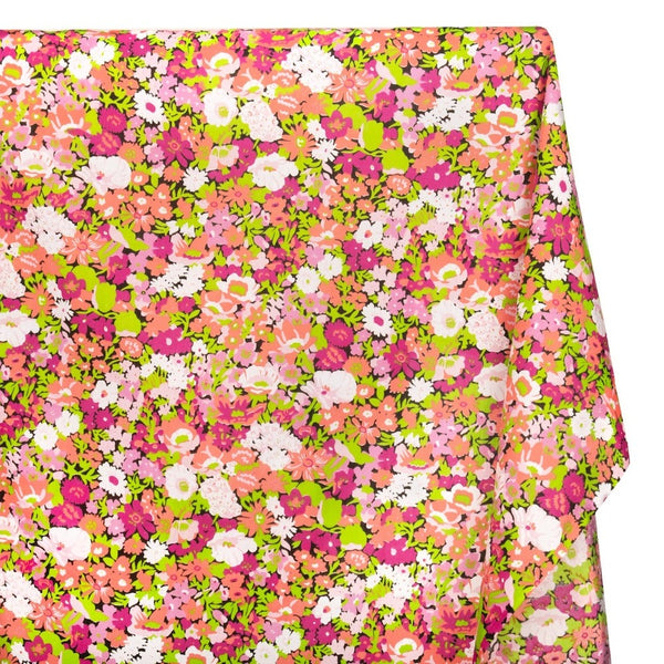 Floral Medley Broadcloth Fabric SV578063 Orange 1