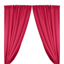 Polyester Twill Rod Pocket Curtains - Fuchsia