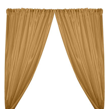 Extra Wide Nylon Taffeta Rod Pocket Curtains - Gold