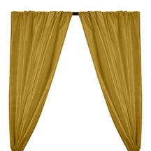 Silk Dupioni (54 Inch) Rod Pocket Curtains - Gold