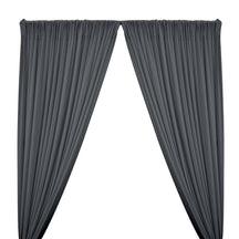 ITY Knit Stretch Jersey Rod Pocket Curtains - Charcoal