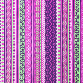 Purple Aztec Print Broadcloth