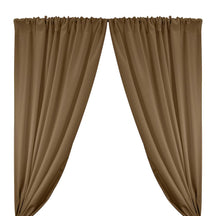 Polyester Twill Rod Pocket Curtains - Khaki
