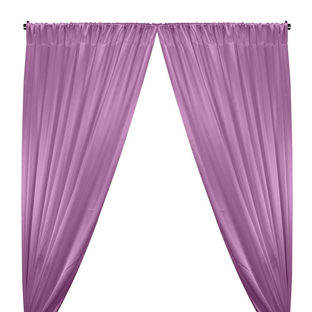Lavender Crepe Back Satin Fabric Curtains with Pockets for Pipe Drape, image size:1000x1000