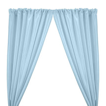 Stretch Taffeta Rod Pocket Curtains - Light Blue