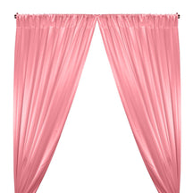 Crepe Back Satin Rod Pocket Curtains - Light Pink