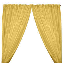 Charmeuse Satin Rod Pocket Curtains - Light Yellow