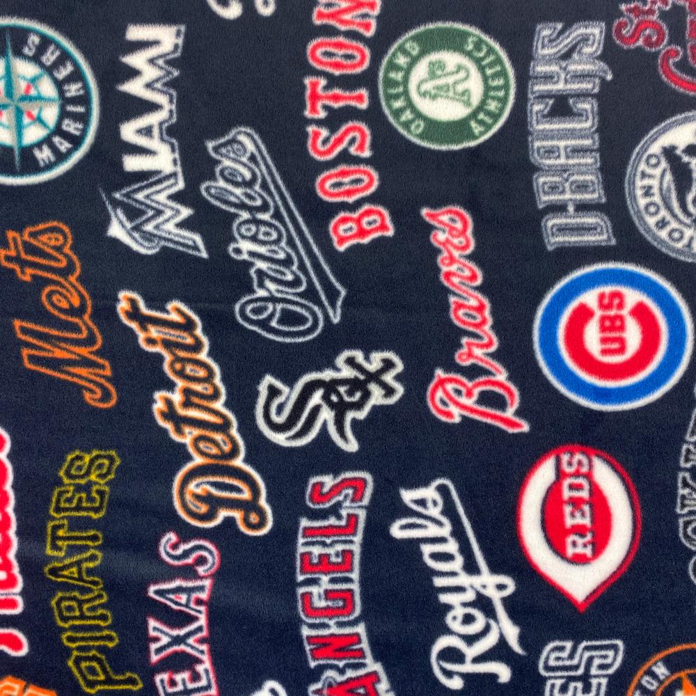 ATLANTA BRAVES 60 Wide Cotton Fabric by the Yard by the 