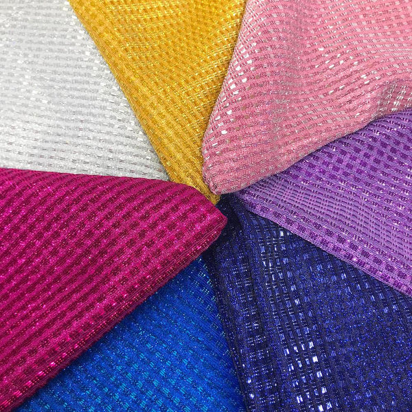 Metallic Brocade On Satin Fabric Group