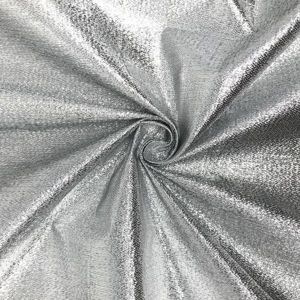 Metallic Foil Brocade Fabric SV576284 Silver 1