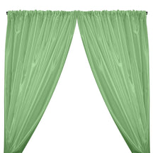 Charmeuse Satin Rod Pocket Curtains - Mint