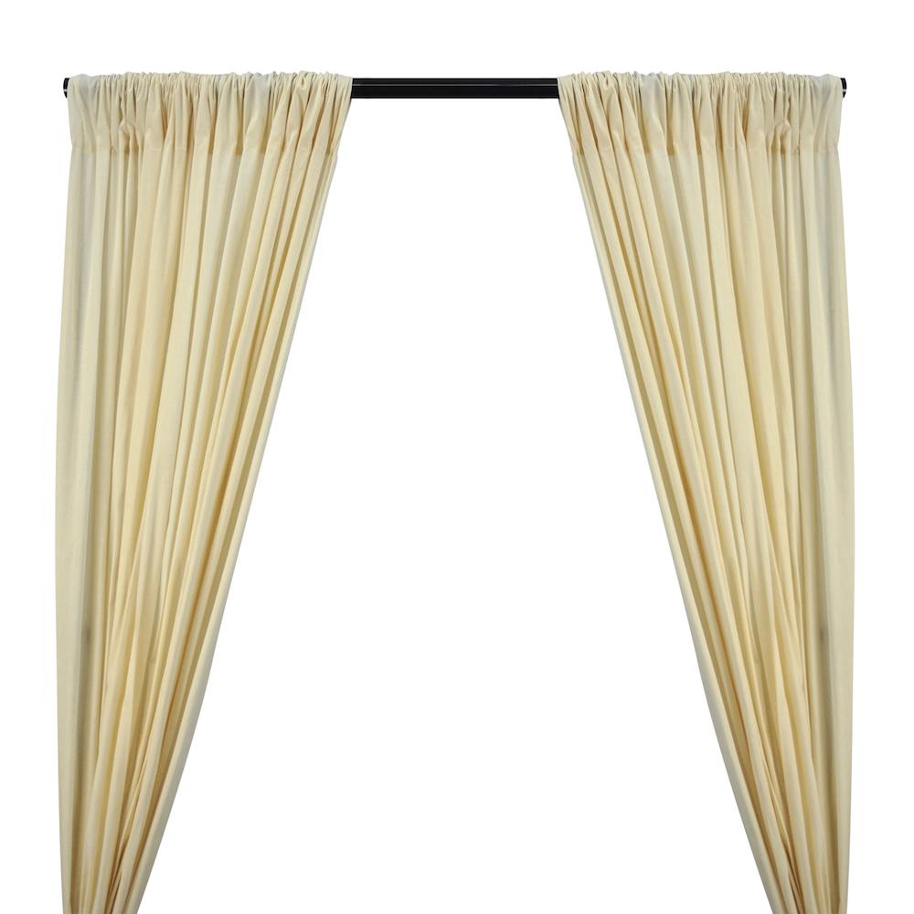 Natural Muslin Unbleached Rod Pocket Curtains 1