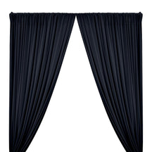 DTY Double-Sided Brushed Rod Pocket Curtains - Navy Blue