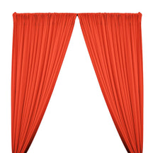 ITY Knit Stretch Jersey Rod Pocket Curtains - Neon Orange