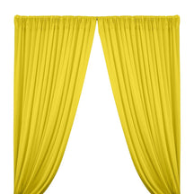 Cotton Jersey Rod Pocket Curtains - Neon Yellow