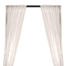 Crystal Organza Rod Pocket Curtains - Off White