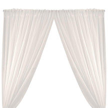 Gasa Sheer Voile Rod Pocket Curtains - Off White
