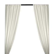Silk Charmeuse Rod Pocket Curtains - Off White