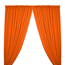 Scuba Double Knit Rod Pocket Curtains - Orange