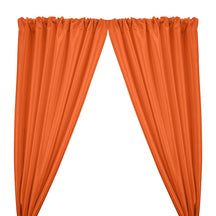 Stretch Taffeta Rod Pocket Curtains - Orange