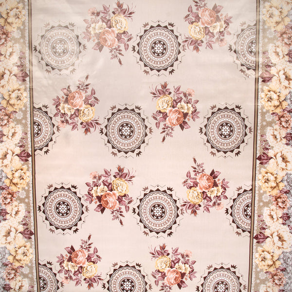 Ornamental Floral Oilcloth Fabric SV578096 2