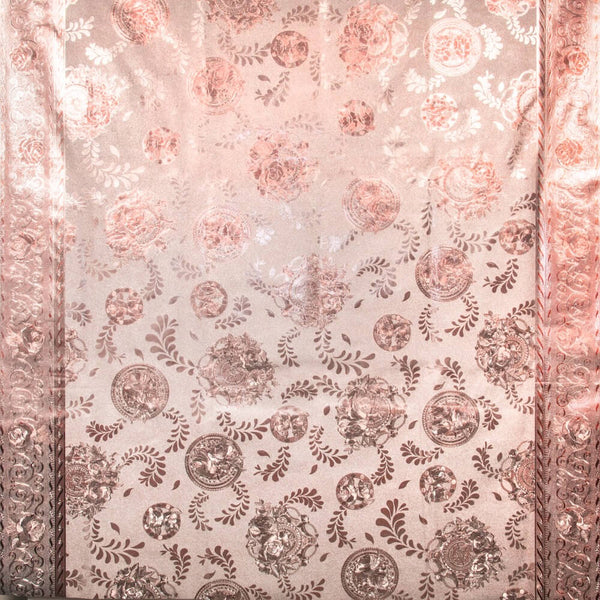 Ornamental Metallic Oilcloth Fabric SV578109 2