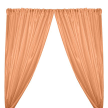 Extra Wide Nylon Taffeta Rod Pocket Curtains - Peach