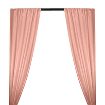 Silk Charmeuse Rod Pocket Curtains - Pink