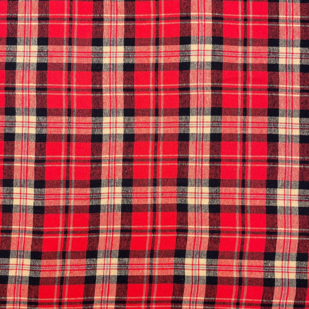 Clifford Tartan Plaid Cotton Flannel Fabric