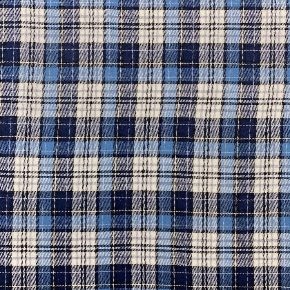 James Tartan Plaid Cotton Flannel Fabric