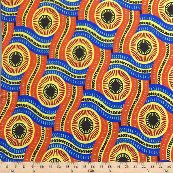 African Print Dty Fabric Serpent Brushed 1 SV574950 2