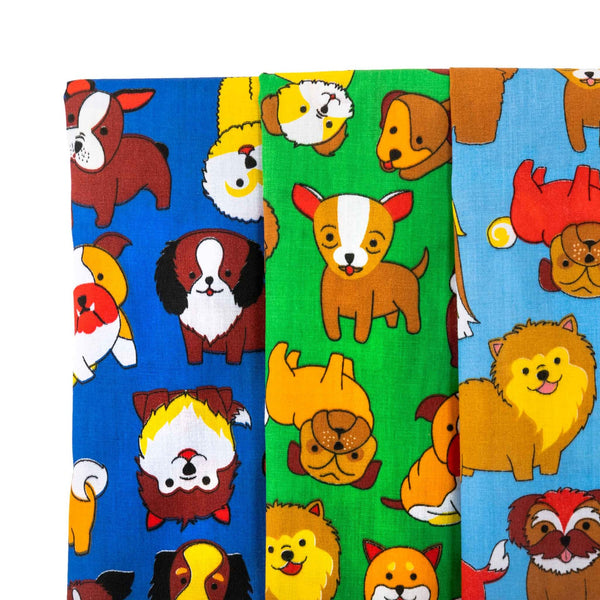 Puppy Love Broadcloth Fabric Group
