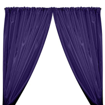 Charmeuse Satin Rod Pocket Curtains - Purple