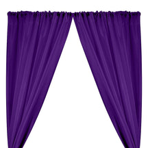 Polyester Dupioni Rod Pocket Curtains - Purple 55