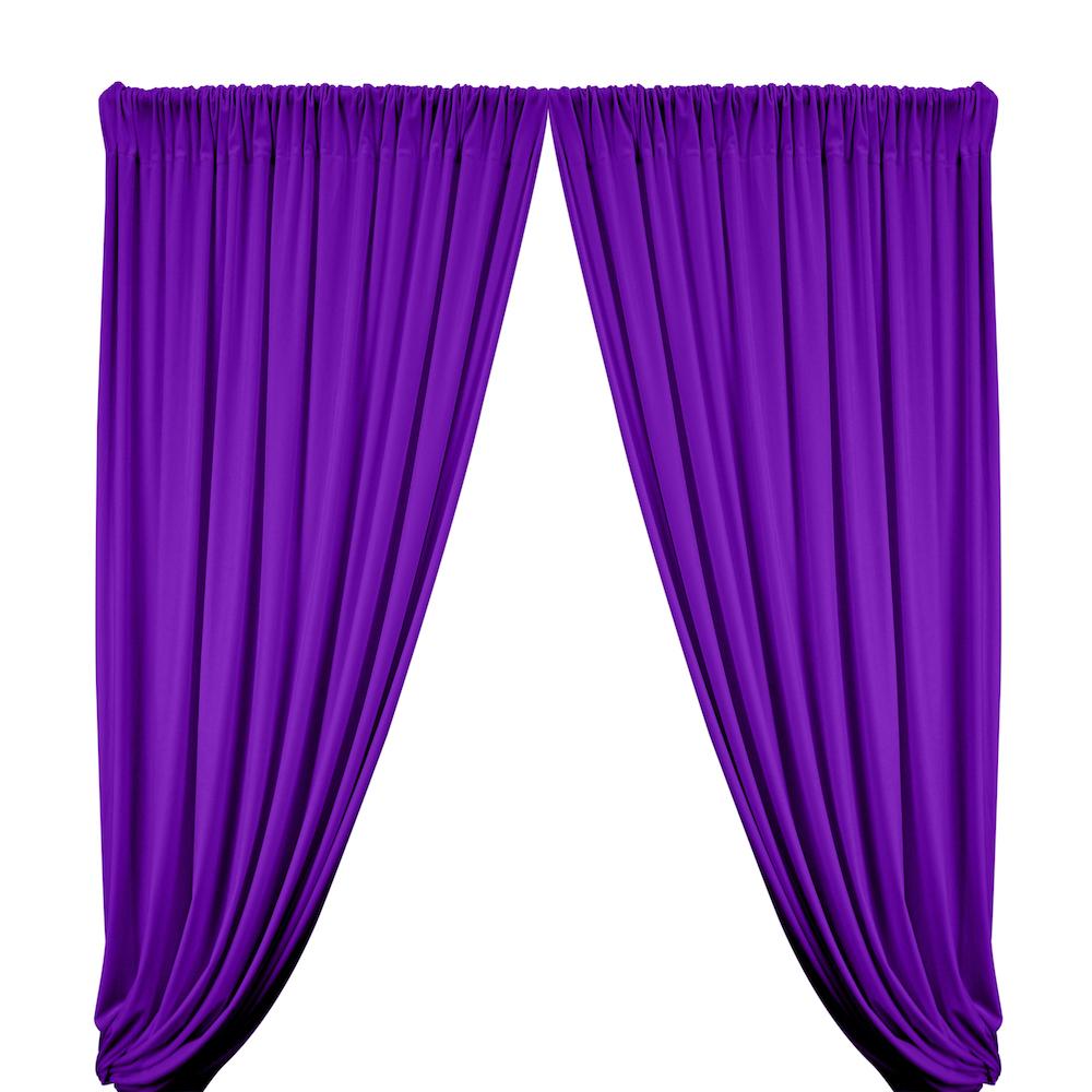 purple theater curtains