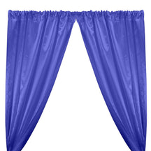 Bridal Satin Rod Pocket Curtains - Royal Blue