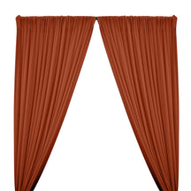 ITY Knit Stretch Jersey Rod Pocket Curtains - Rust