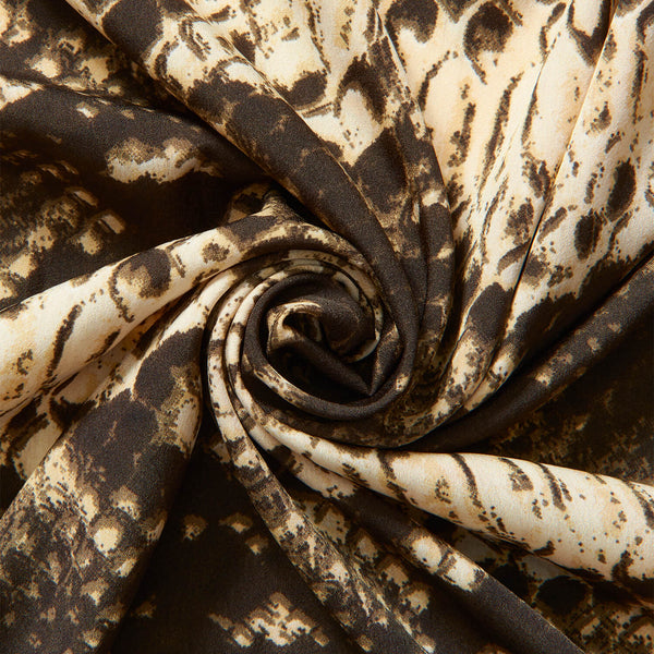 Snakeskin Crepe De Chine Print Fabric SV575597 Beige 1