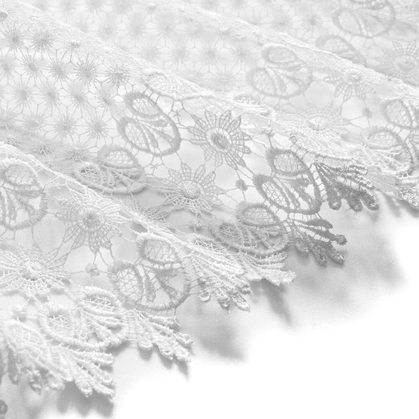Dotted Guipure French Venice Lace Fabric SV577968 2