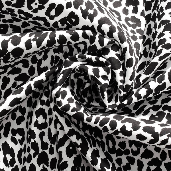 Snow Leopard Print Stretch Twill Fabric SV578166 2