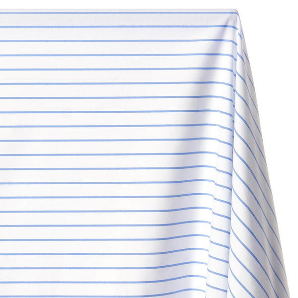 Suave 1 2 Pinstripe Shirting Poplin Fabric SV578355 Light Blue 1