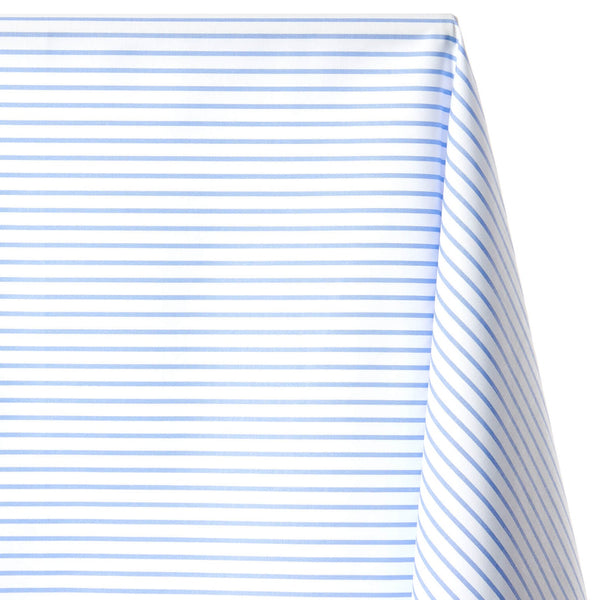 Suave 1 4 Pinstripe Shirting Poplin Fabric SV578358 Light Blue 1