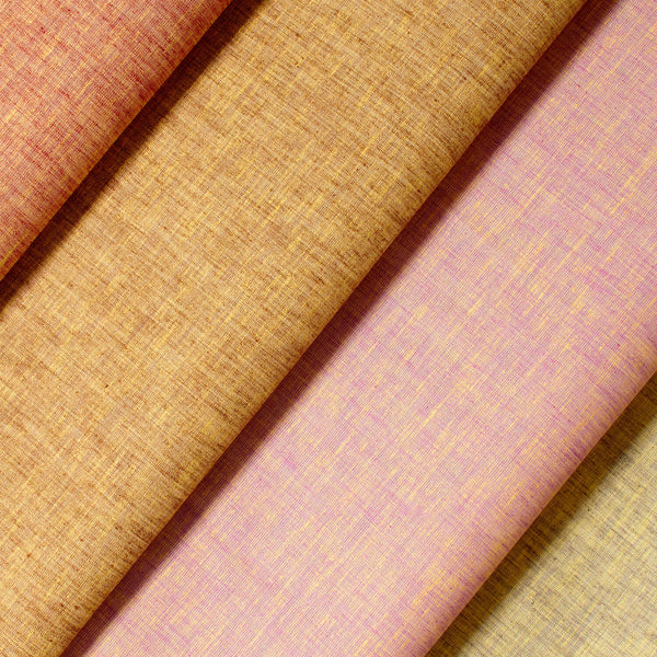 Zephyr Two Tone Slub Poplin Fabric Group