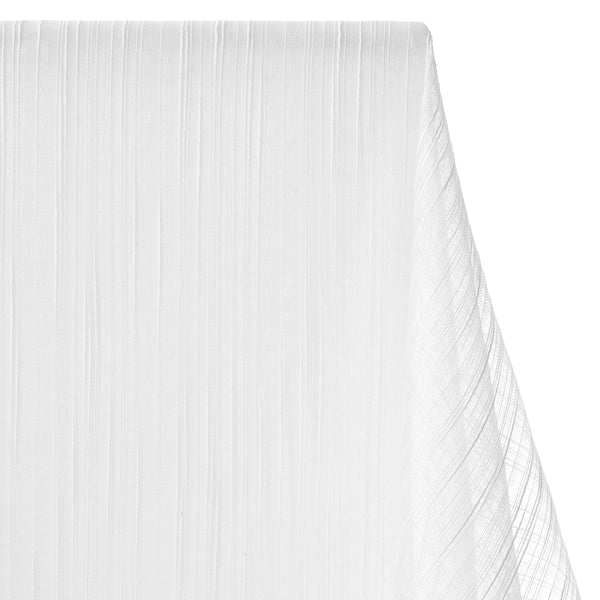 Basidia Striped Sheer Mesh Dobby Fabric SV578498 White 1